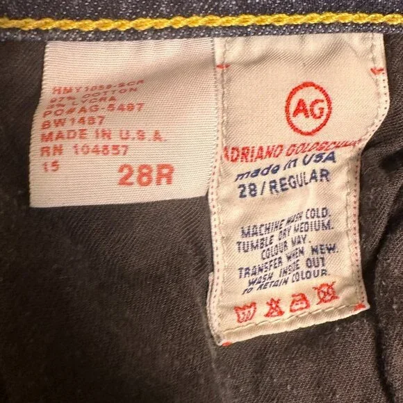 AG ADRIANO GOLDSCHMEID The Kiss Jeans 28 Regular - Picture 10 of 12